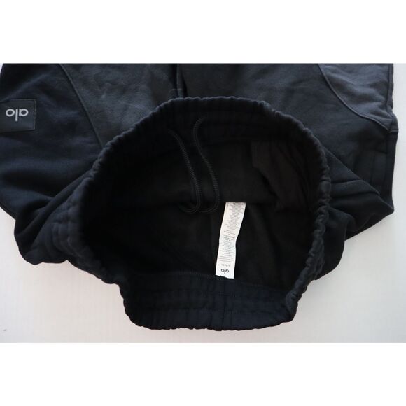 ALO Yoga U5018R Men's S Women's M Vintage Black Tonal Make Waves Sweatpants - Picture 4 of 14